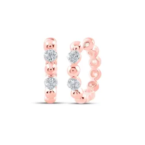 Radiant Rose Gold Diamond Hoop Earrings: A Timeless Treasure of Elegance and Brilliance