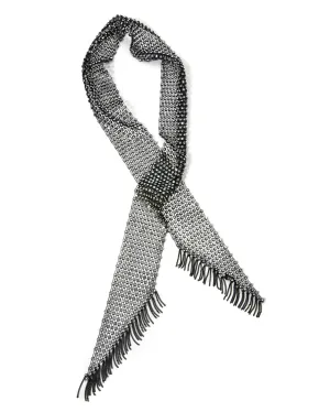 Rhinestone Wrap Necklace Black/Silver