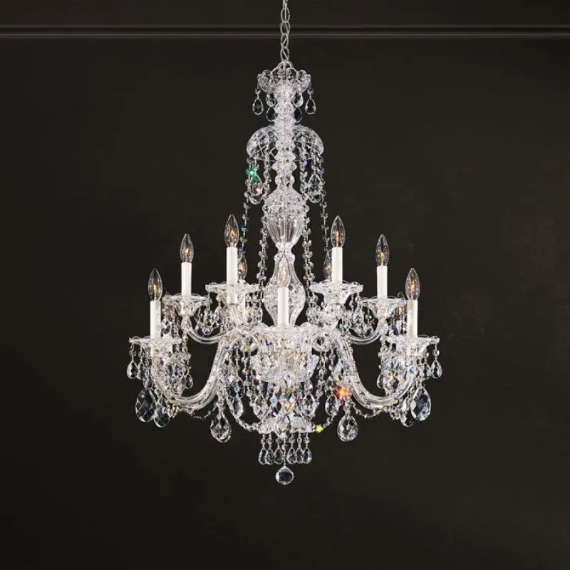 Schonbek 2997 Sterling 12-lt 29" Chandelier