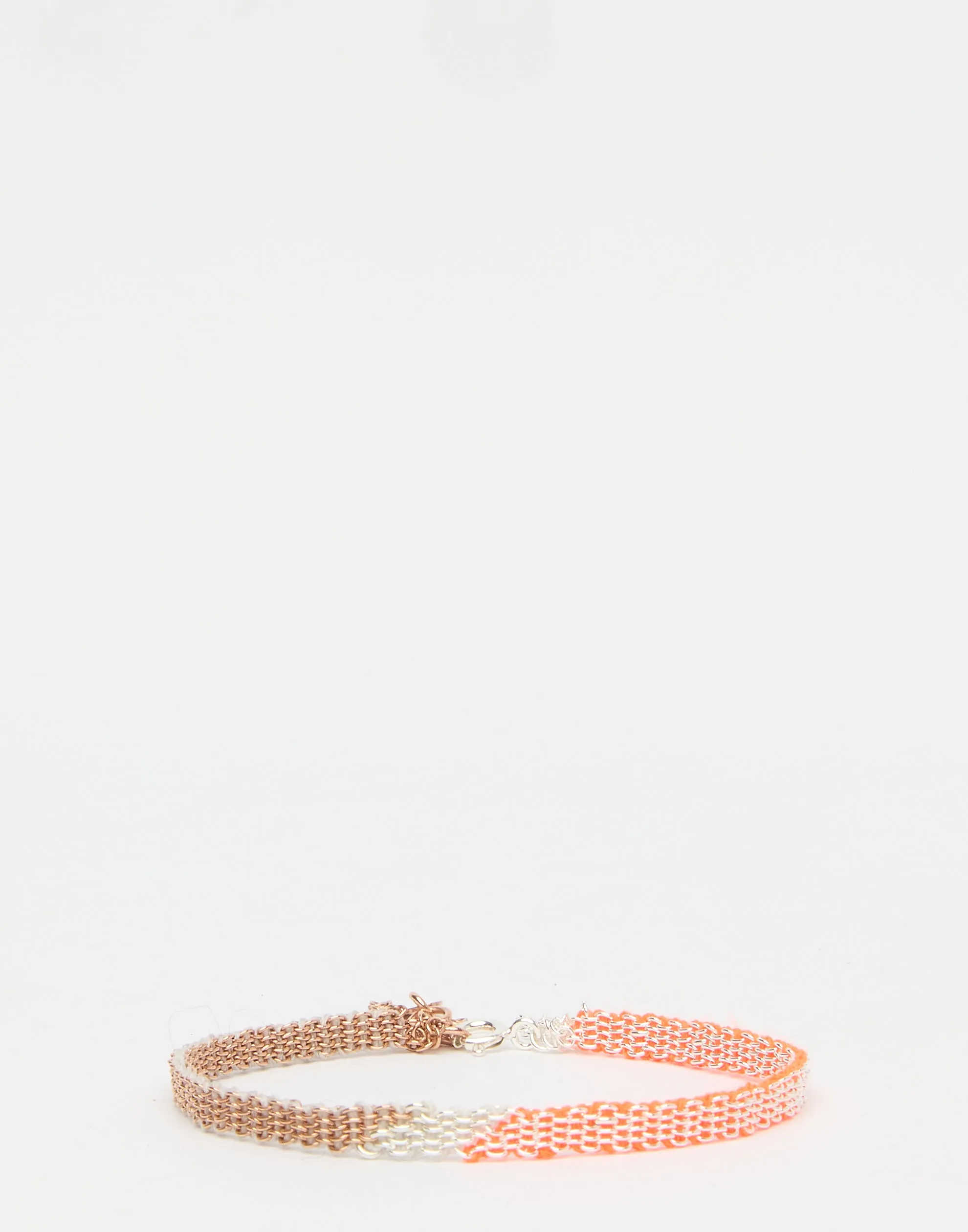 Silver & Rose Gold Bracelet