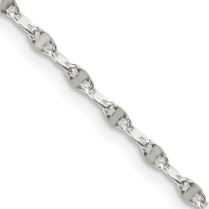 Silver Polished 2.25-mm Flat Anchor Link Chain