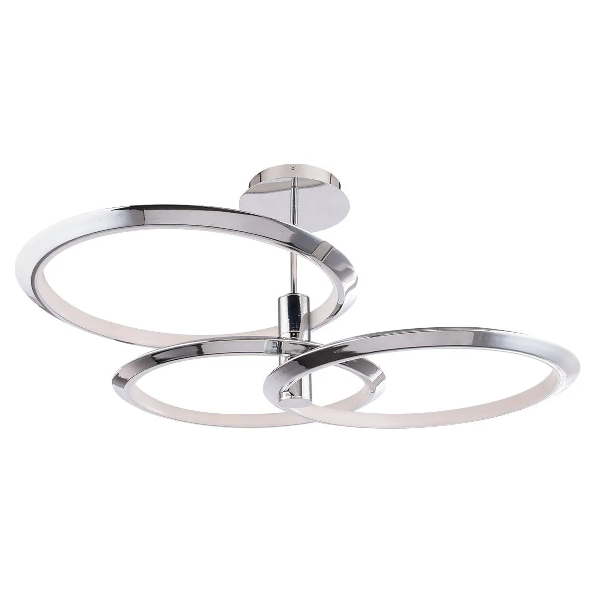 Solaris 40 in. LED Pendant Light Chrome Finish