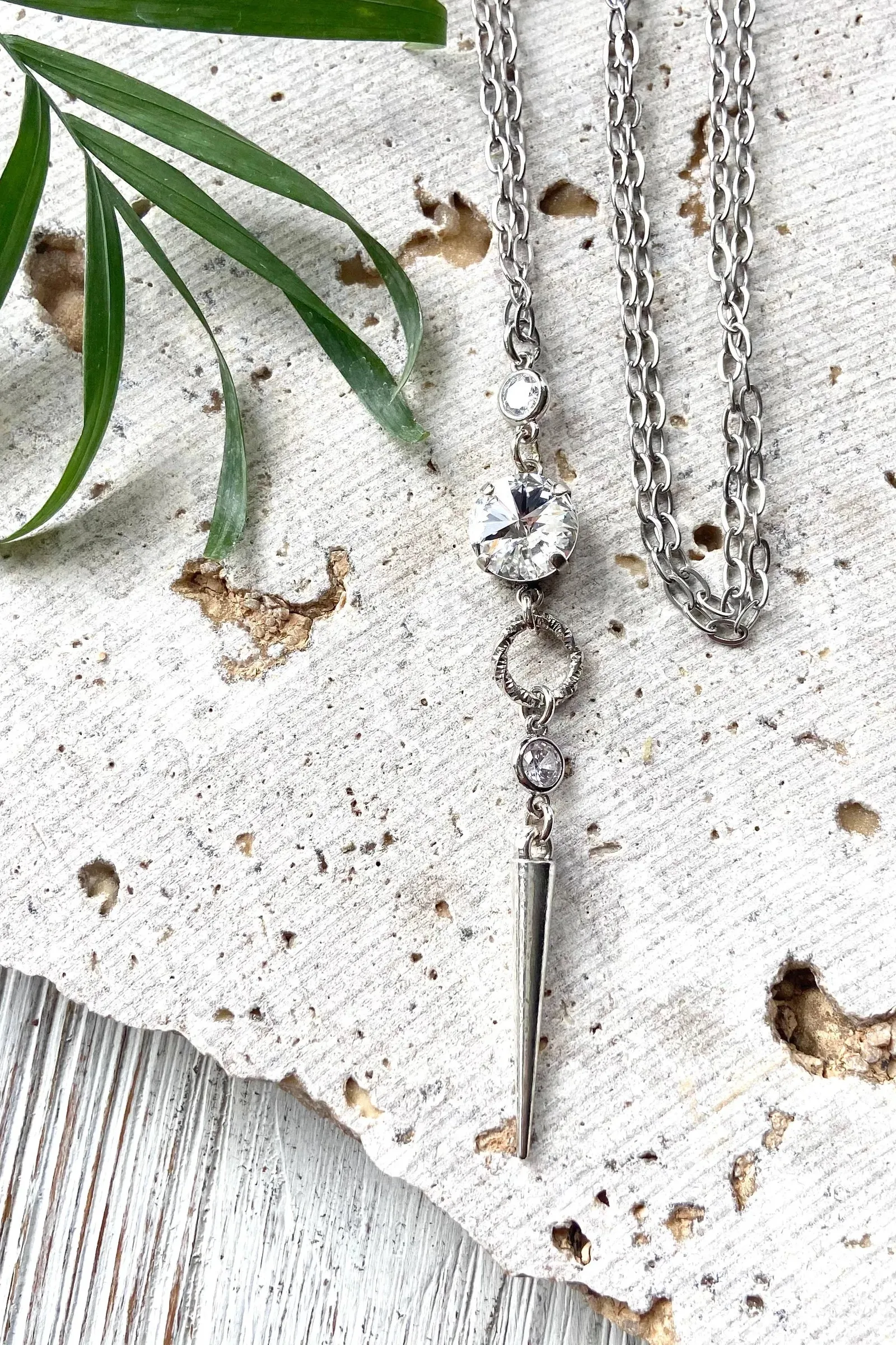Spike Crystal Necklace