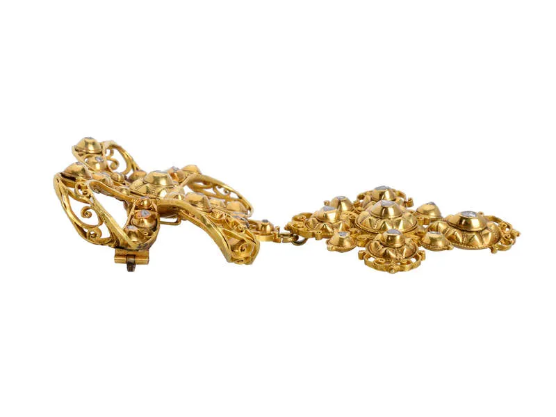 Splendid Sun - Georgian Iberian Diamond Pendant Brooch