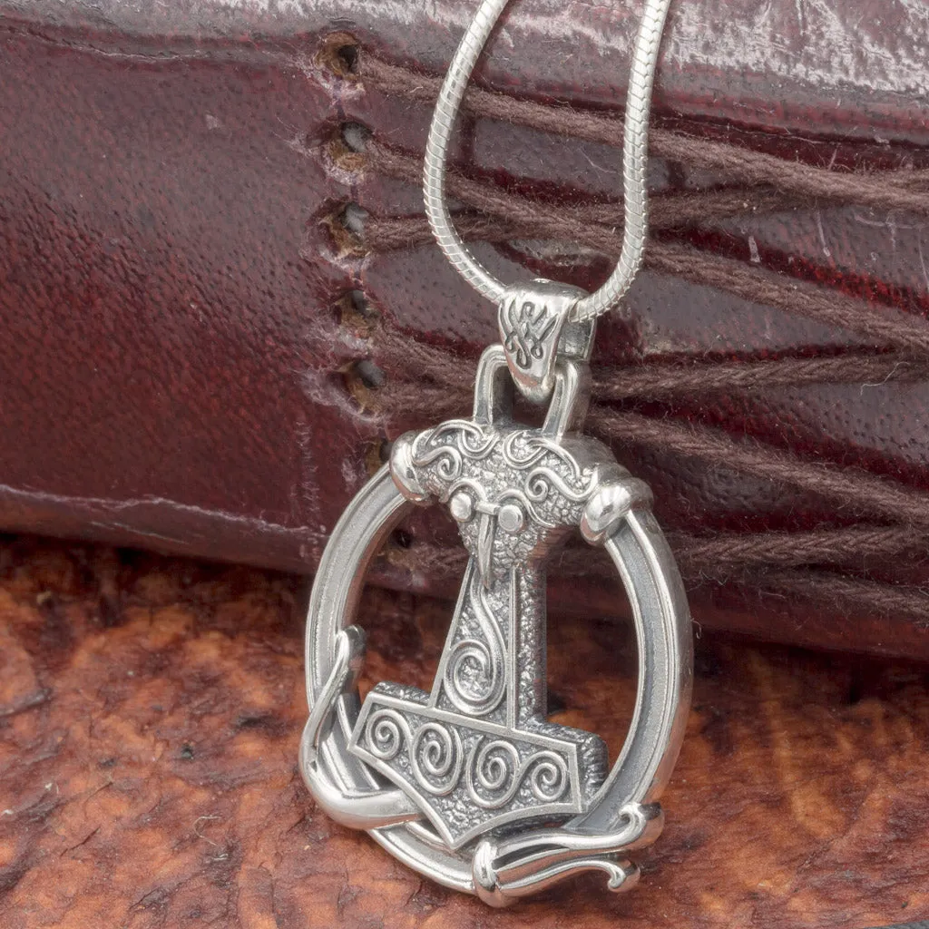 Sterling Silver Skane Thor's Hammer
