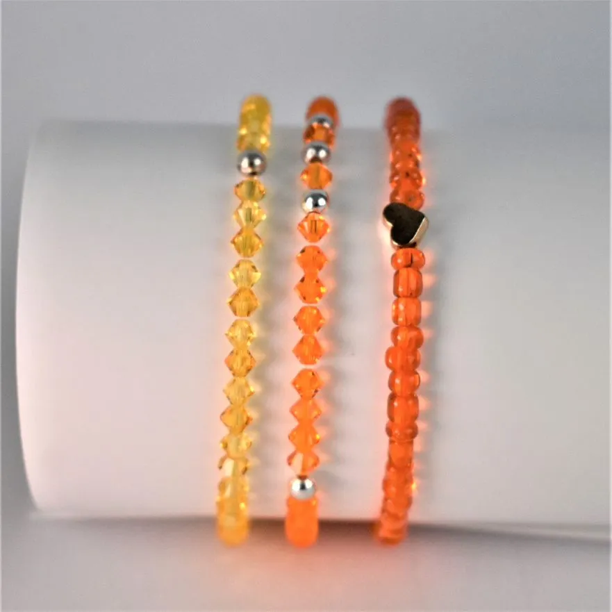 Sunshine Crystal Stacking Bracelet