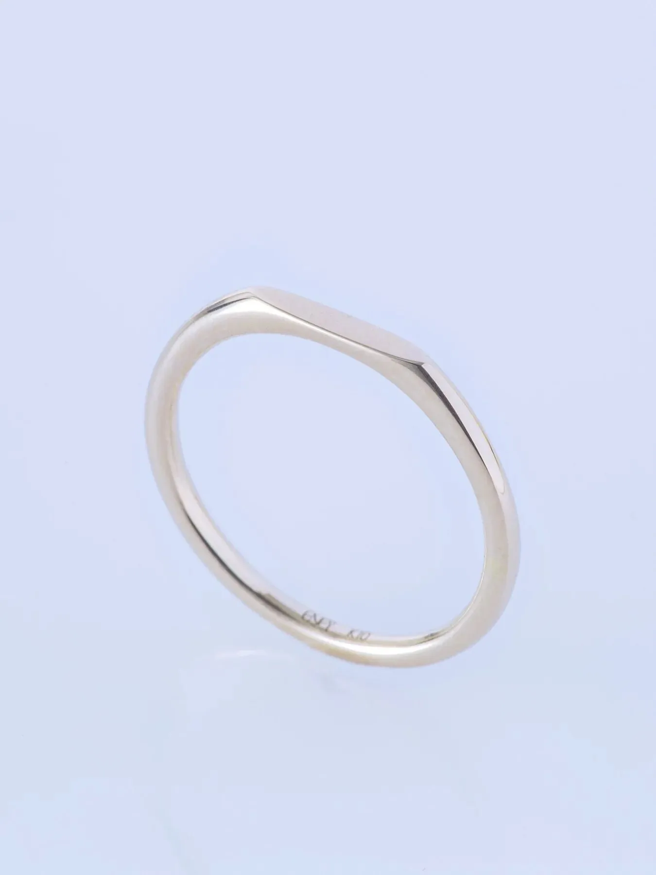 SURFACE K10YG MIRROR SLIM RING