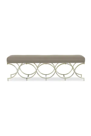 Taupe Modern Bench | Caracole Infinite Possibilities