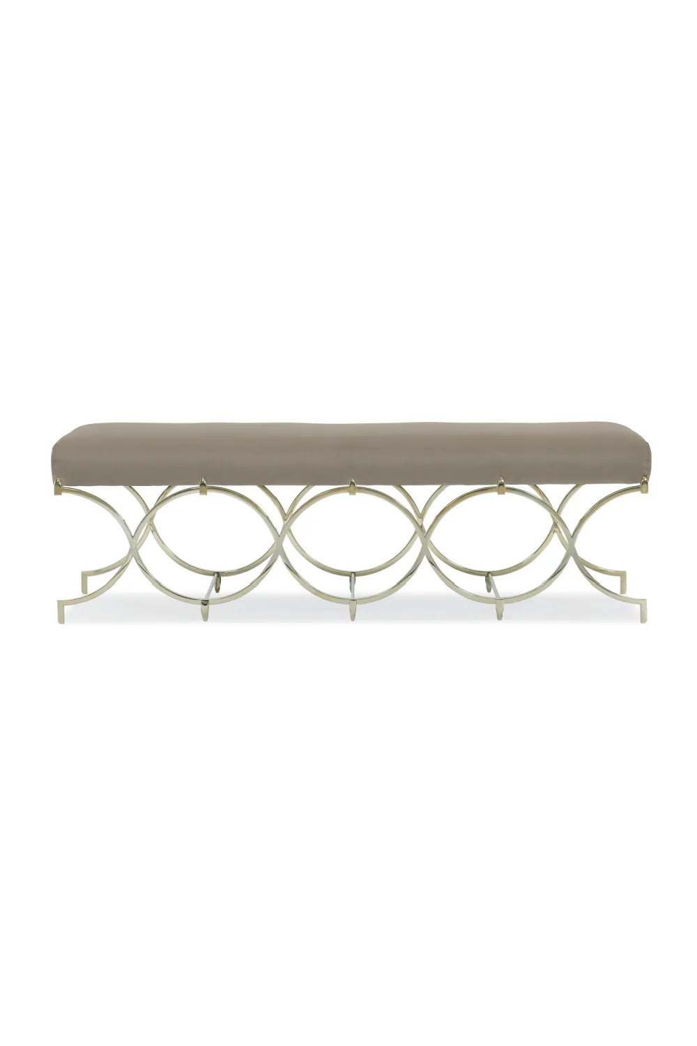 Taupe Modern Bench | Caracole Infinite Possibilities