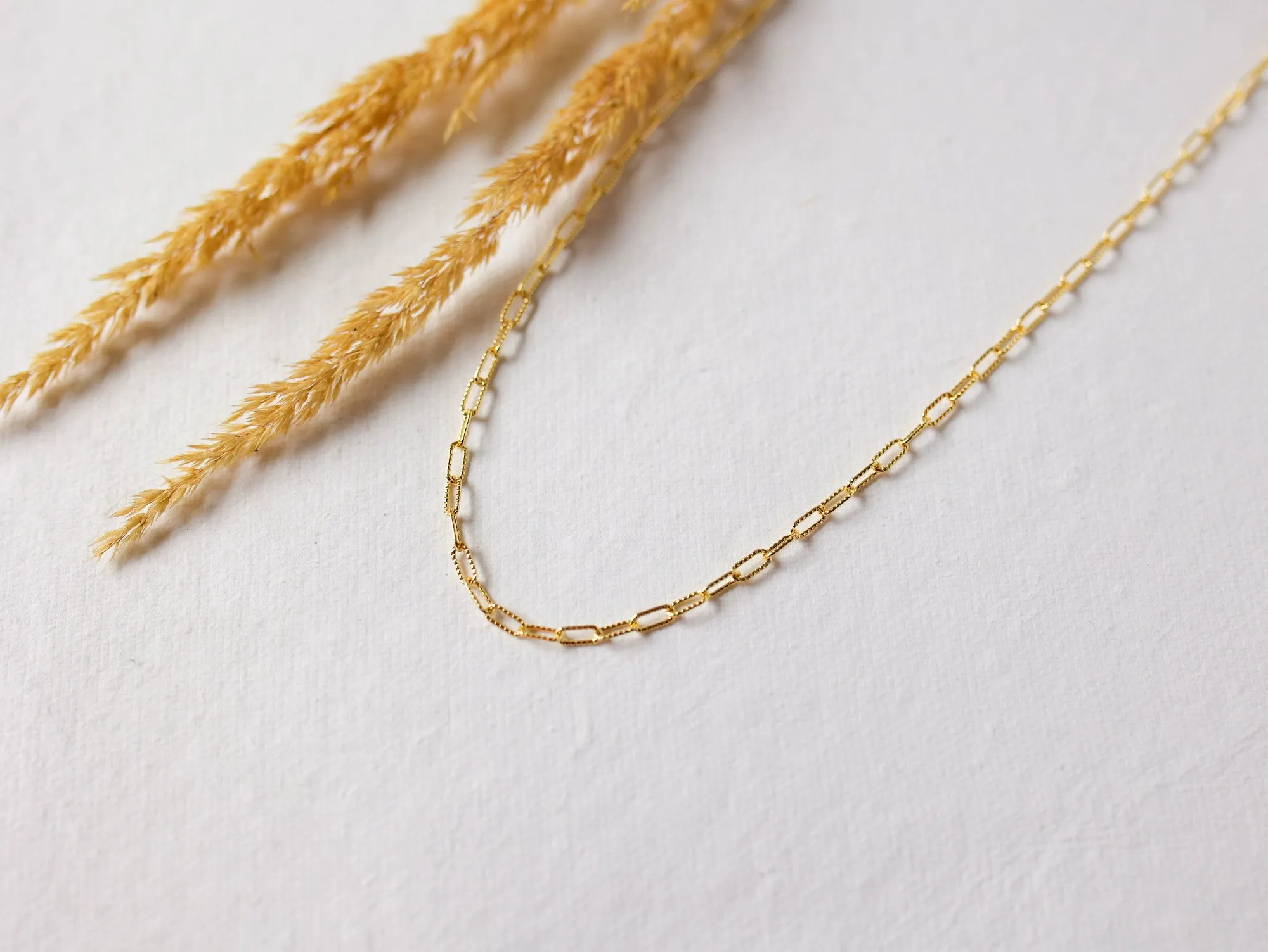 Textured Paperclip Choker