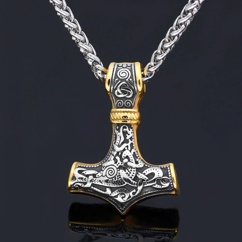 Thunder God's Warhammer - Gothic Viking Pendant by The Nevermore