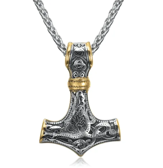 Thunder God's Warhammer - Gothic Viking Pendant by The Nevermore