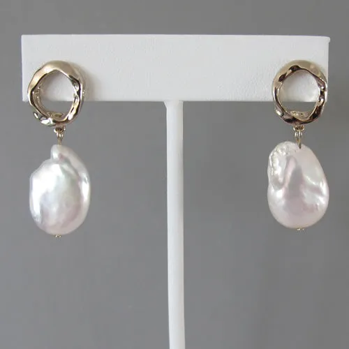 Timeless  Baroque Pearl Earrings