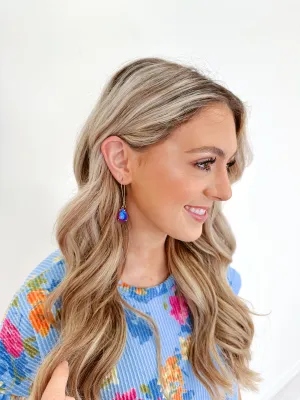 Timeless Teardrop Dangle Earrings - AB Magenta