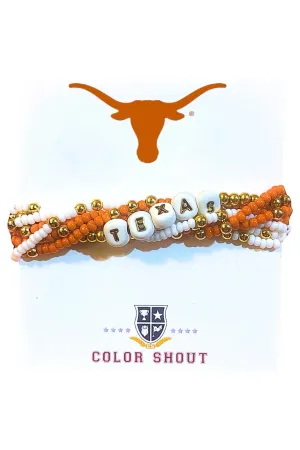 University Of Texas Lucky 7 Stack Bracelets