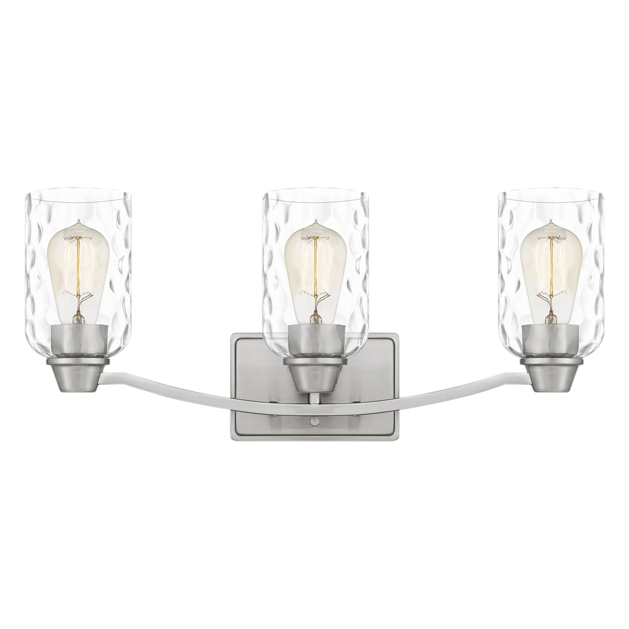 UQL4421 Classic Indoor Bath Light, 9.00''H x 21.50''W x 6.50''D, Brushed Nickel Finish, Ravensburg Collection