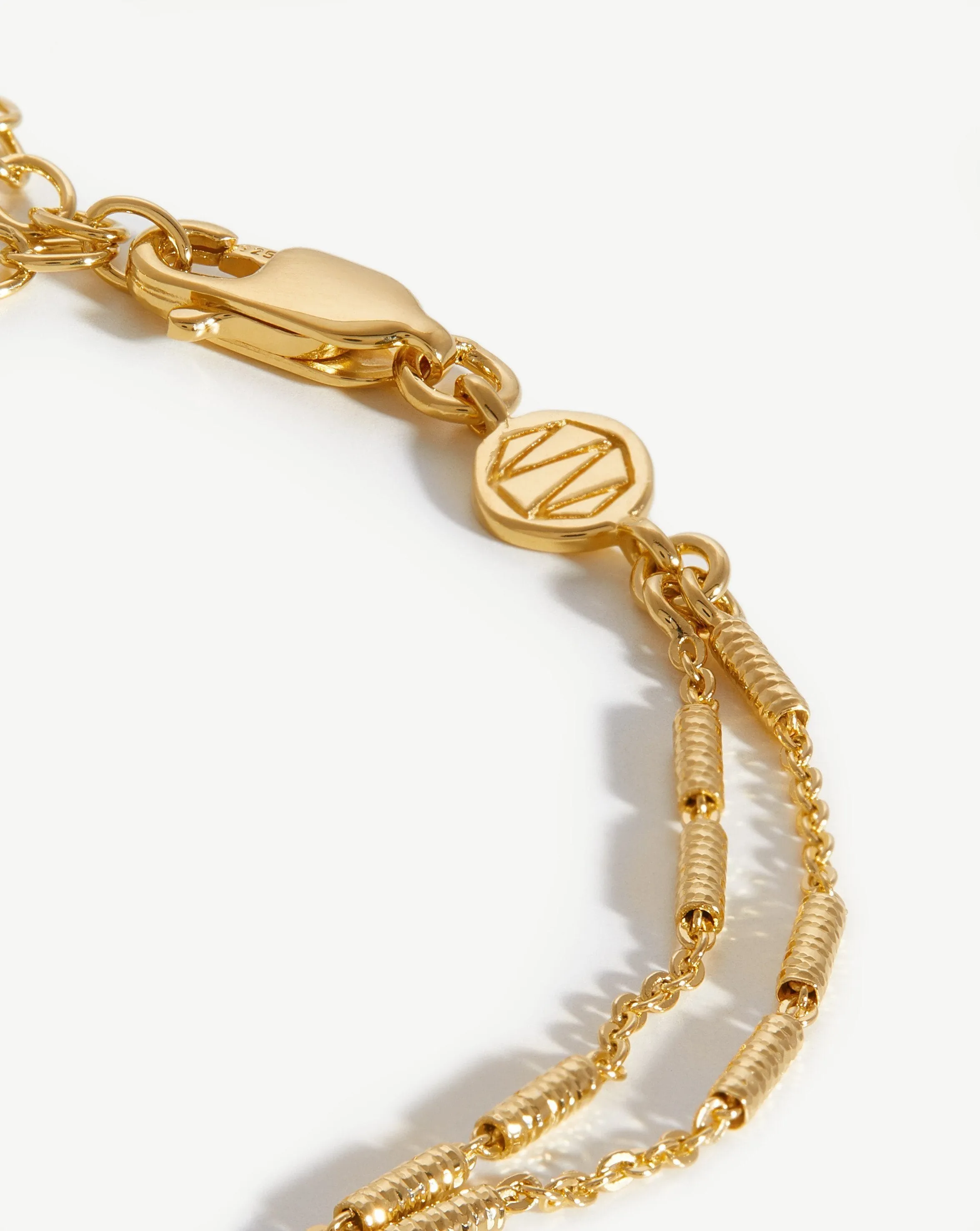 Vervelle Double Chain Bracelet | 18ct Gold Plated Vermeil