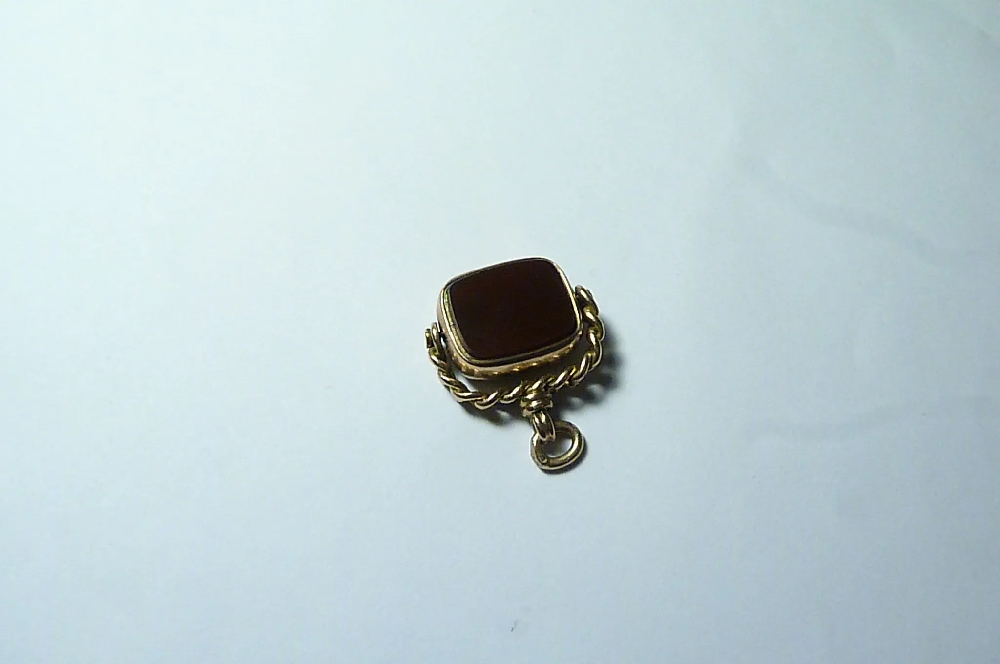 Victorian Hallmarked Gold Swivel Fob 1896 Bloodstone And Carnelian Victorian Gold Pendants