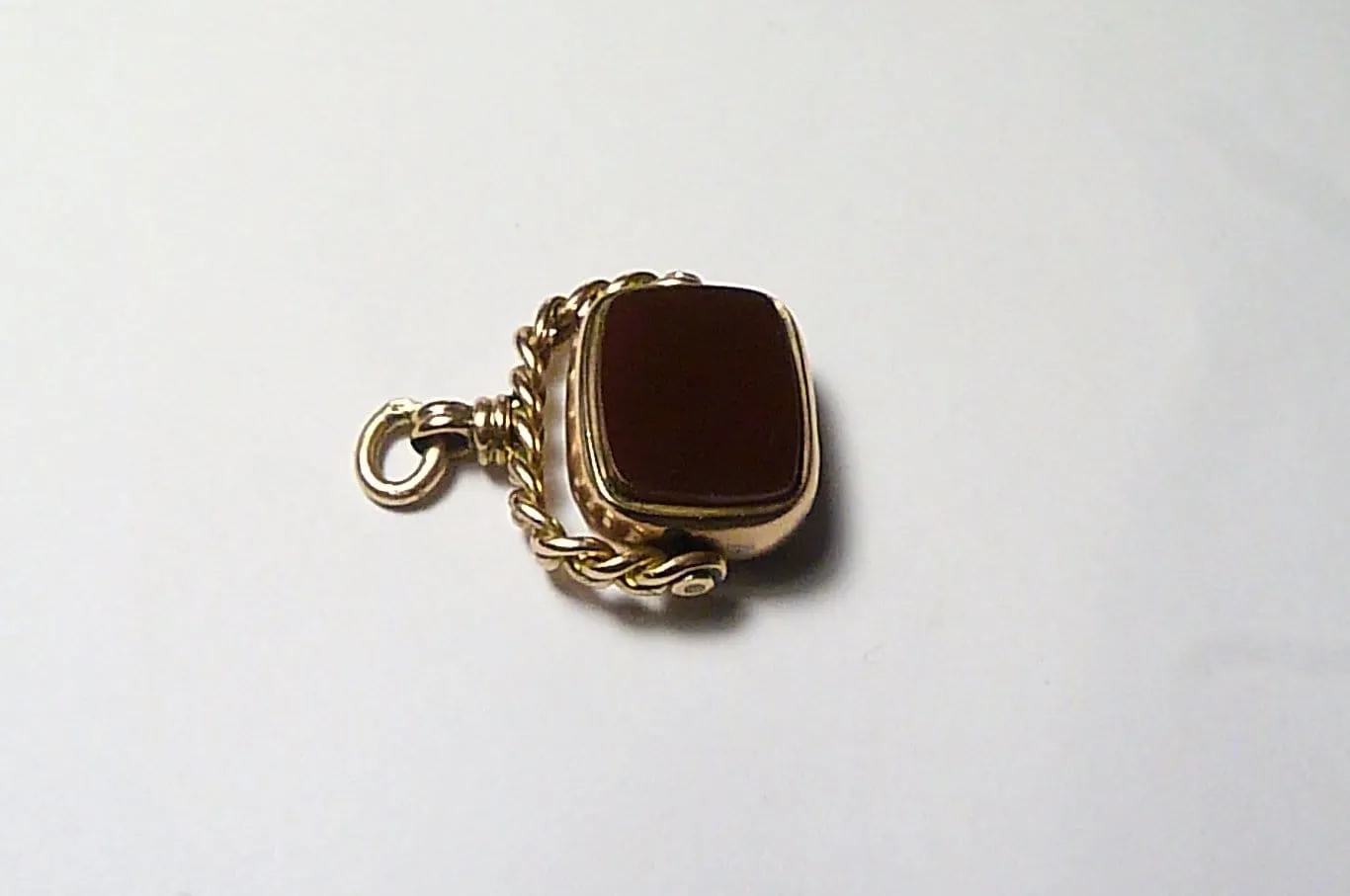 Victorian Hallmarked Gold Swivel Fob 1896 Bloodstone And Carnelian Victorian Gold Pendants