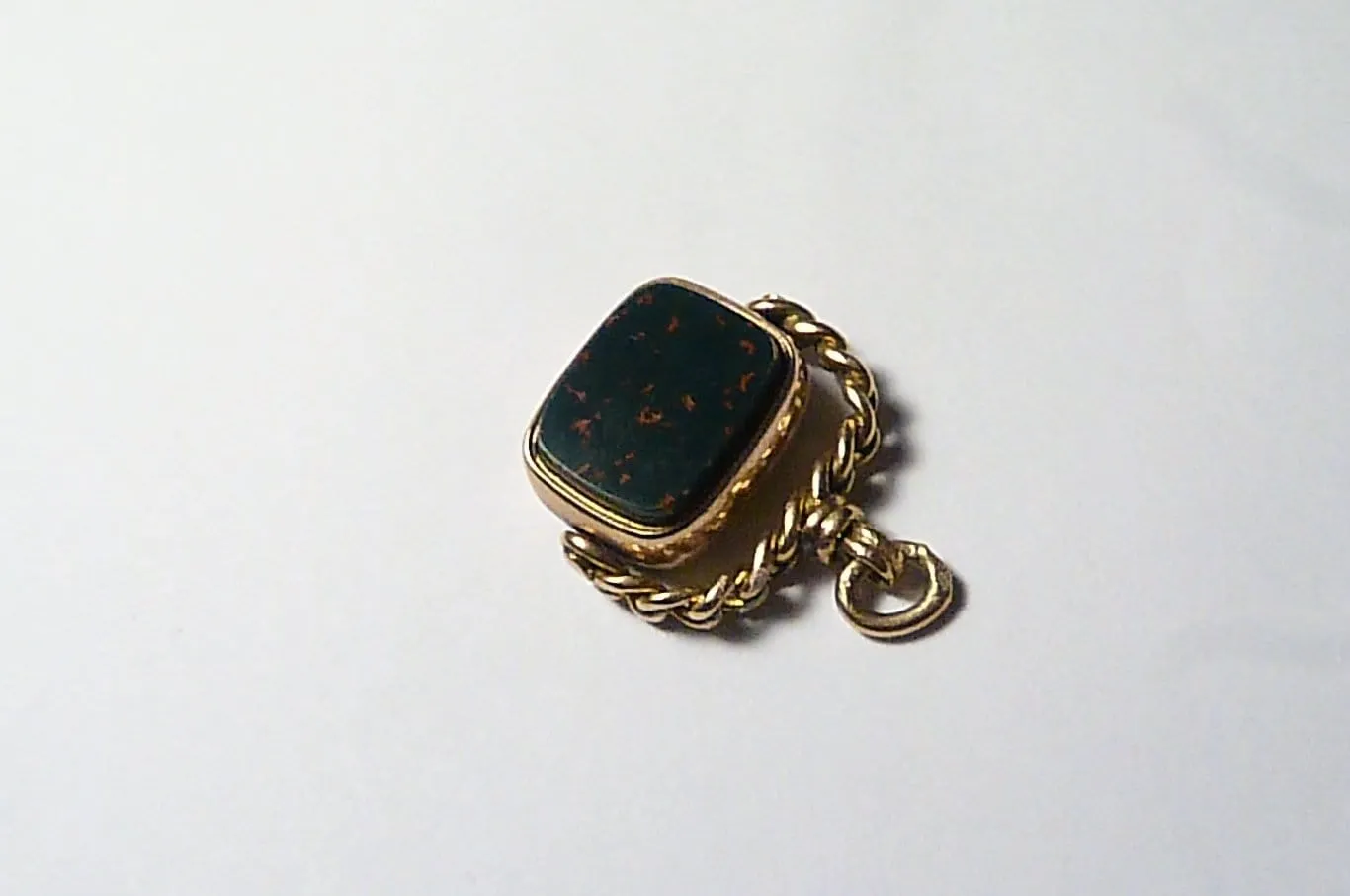 Victorian Hallmarked Gold Swivel Fob 1896 Bloodstone And Carnelian Victorian Gold Pendants