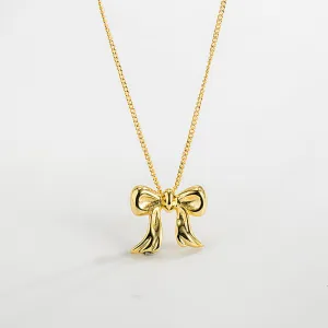 Wholesale Luxury Niche Joker Bow Necklace