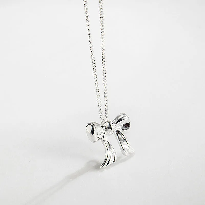 Wholesale Luxury Niche Joker Bow Necklace