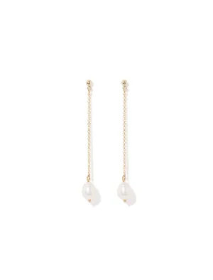 Zoey Dainty Pearl Drop Earrings